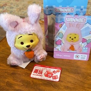 Disney Authentic Pink Winnie the Pooh surprise box pendant